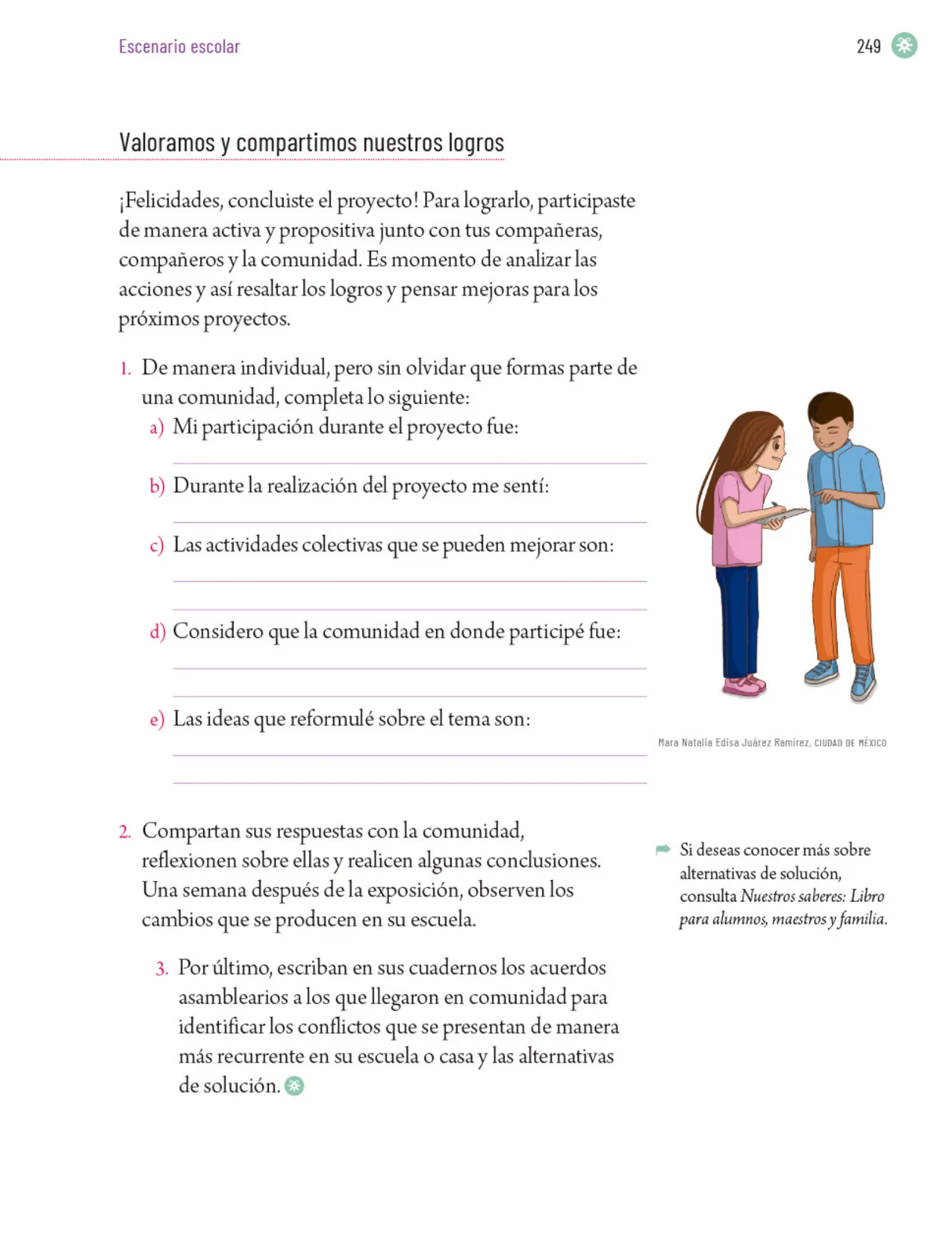 Miniatura página 252 de Proyectos Escolares.   Libro de Educación Primaria Grado 5°  Ciclo Escolar 2025 - 2026