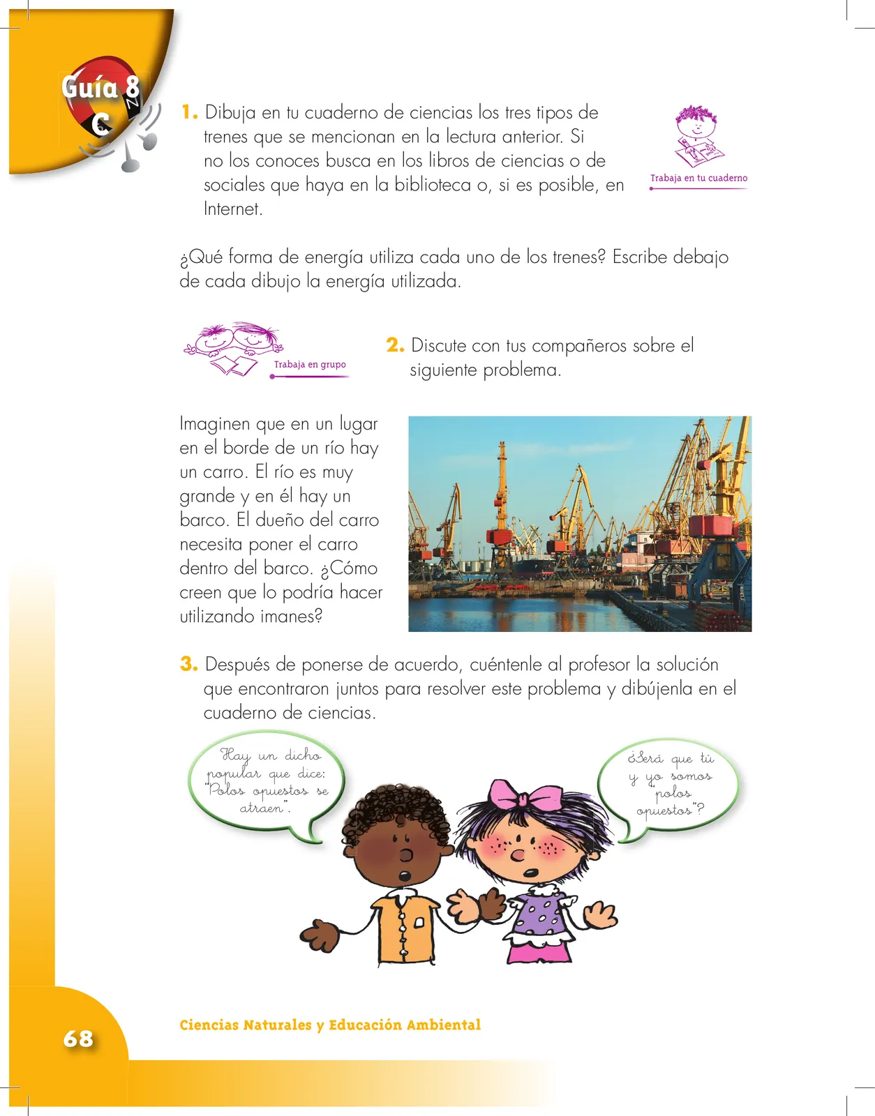 Página 68 de Ciencias Naturales 3° · Cartilla 01