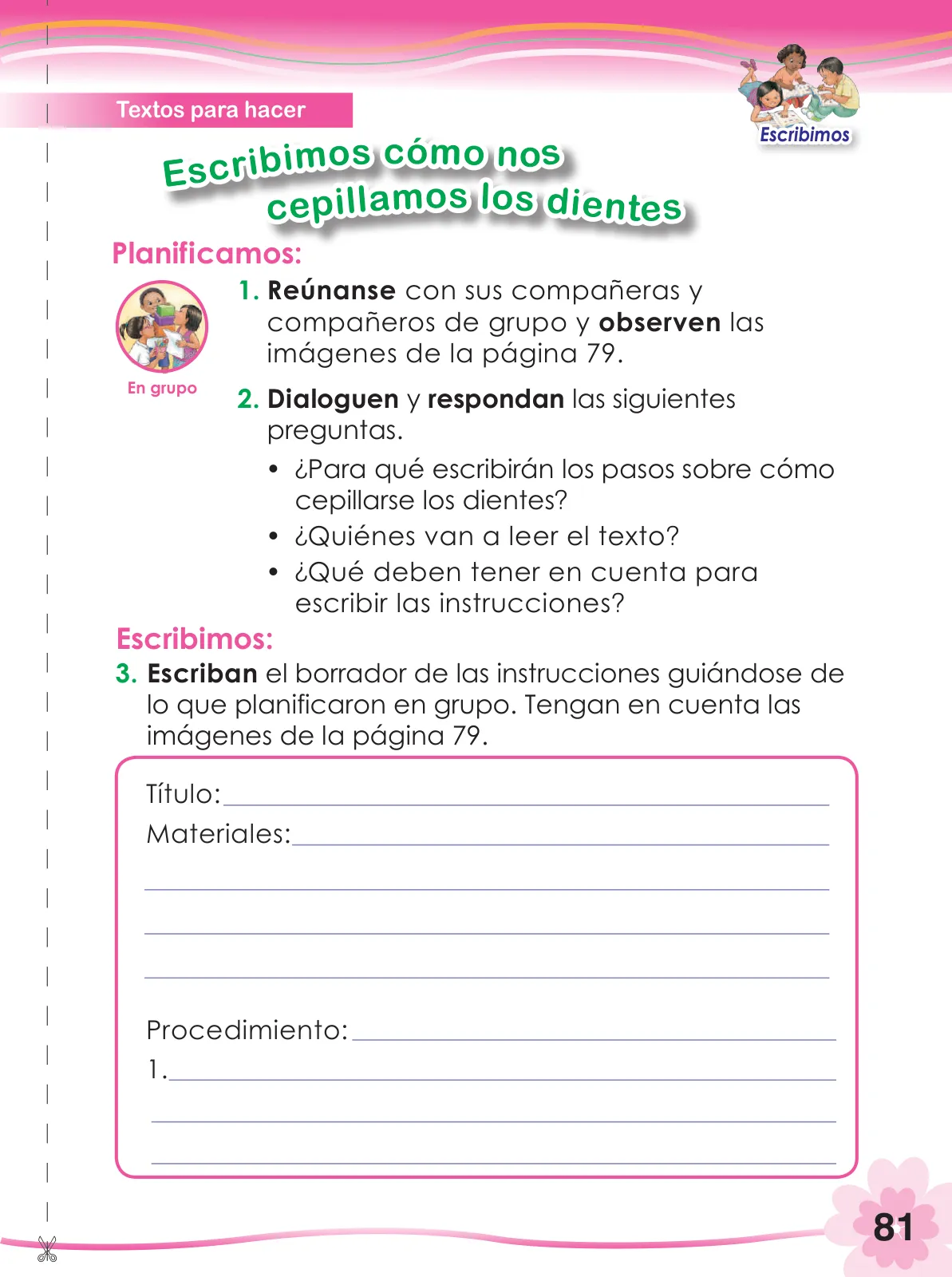 Página 83 de Comunicación 2 : cuaderno de trabajo para segundo grado de Educación Primaria 2019 · 2019