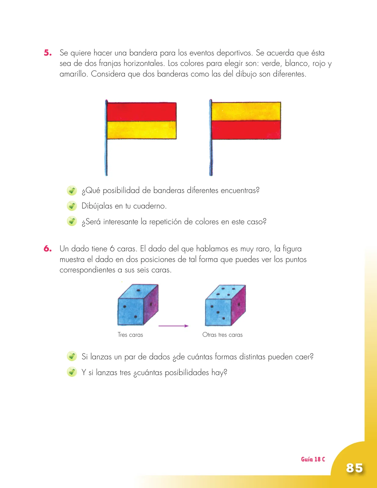 Página 85 de Matematica 5° · Cartilla 03