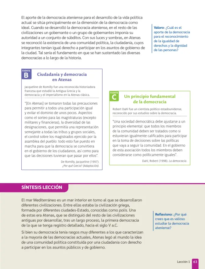 Página 65 de Historia, Geografía y Ciencias Sociales – Séptimo Básico | Texto del Estudiante MINEDUC – Descargar PDF · 2024