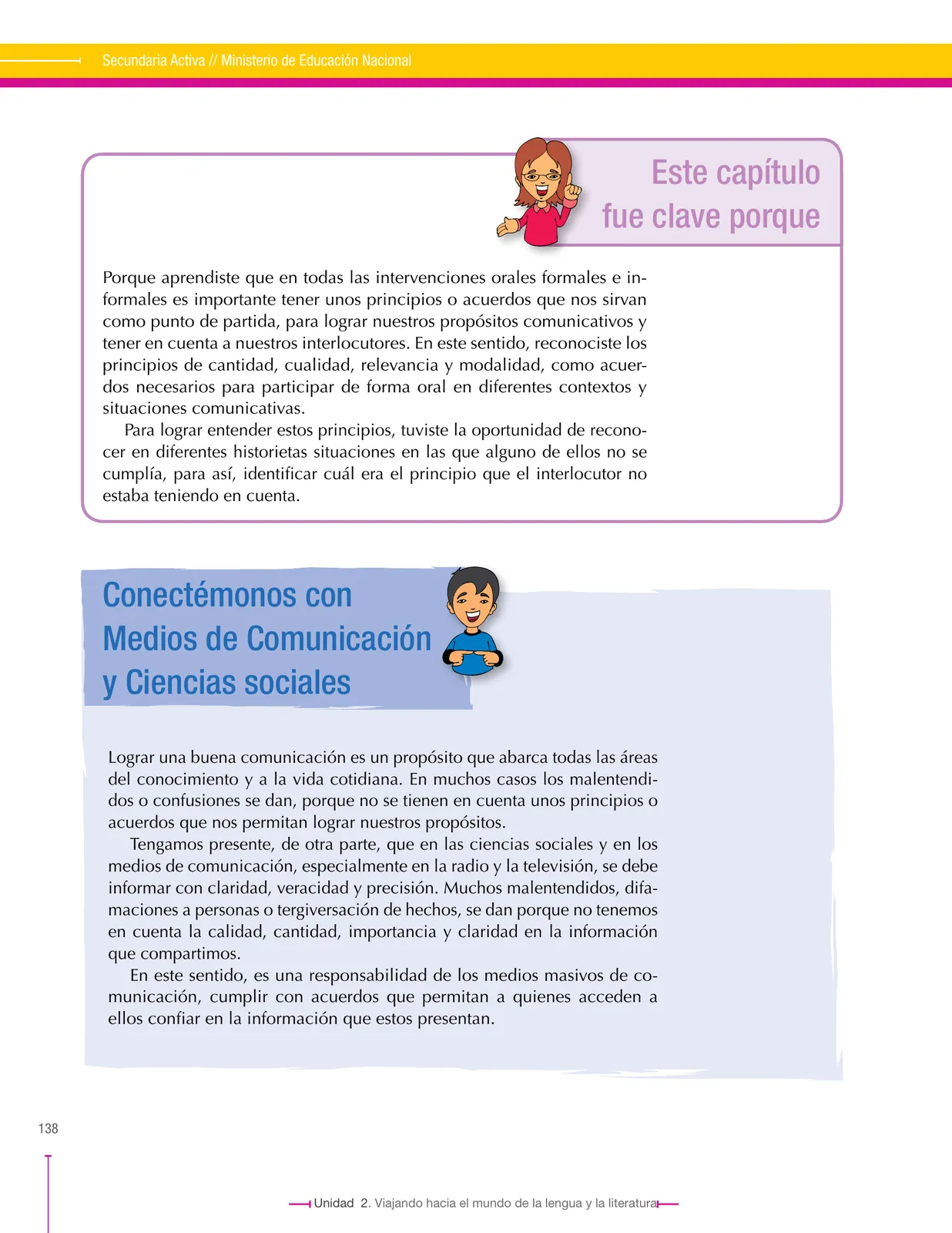 Página 138 de Lenguaje 7° · Secundaria Activa