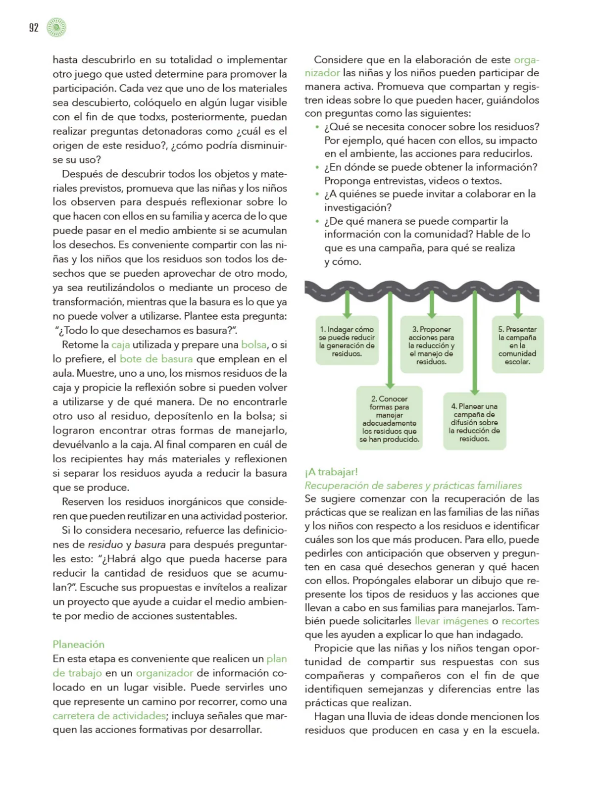 Miniatura página 93 de Modalidades de trabajo para la acción transformadora y el codiseño  Libro de Educación Preescolar Grado 1°, 2°, 3°  Ciclo Escolar 2025 - 2026