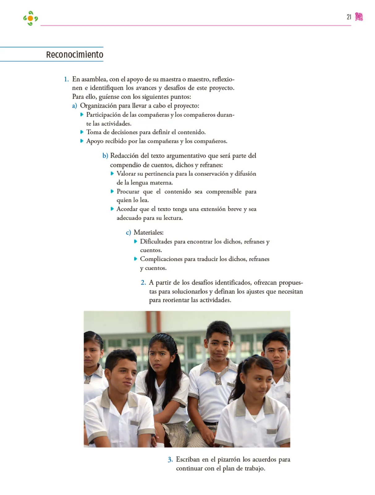 Miniatura página 22 de Colección Nanahuatzin. Nuestro libro de proyectos.   Libro de Educación Secundaria Grado 3°  Ciclo Escolar 2025 - 2026
