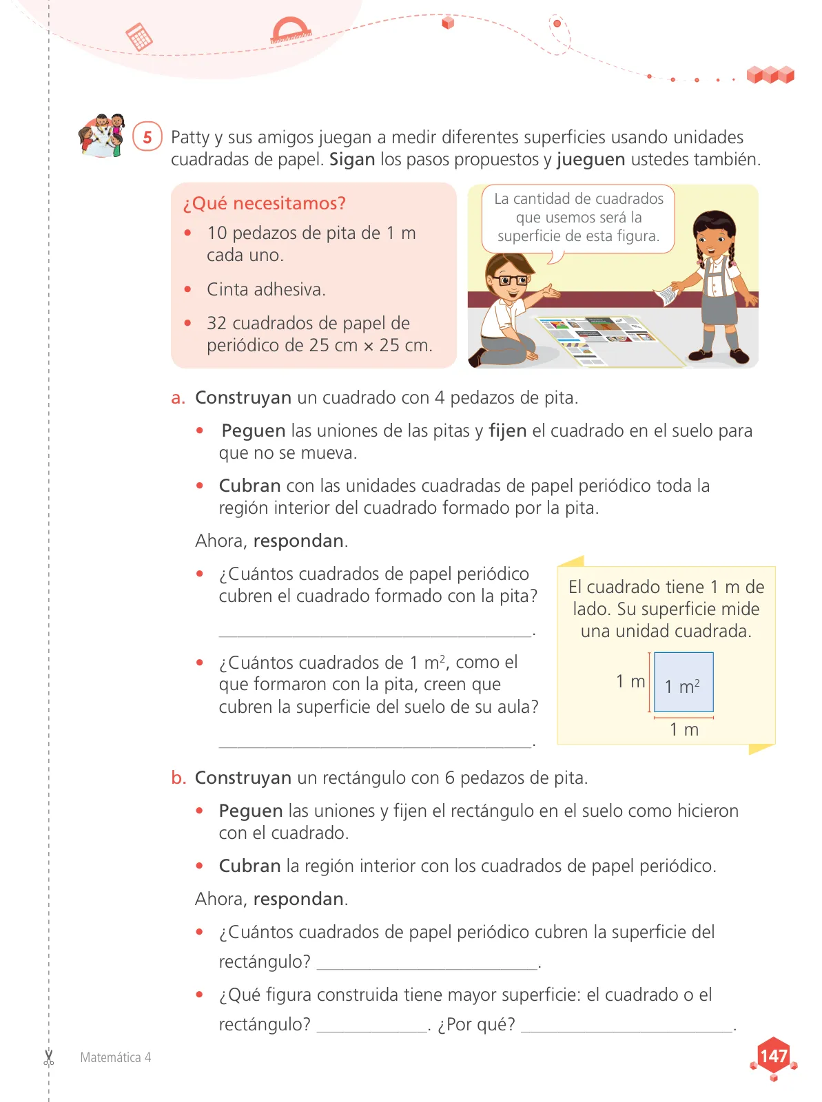 Miniatura página 149 de Matemática 4 : cuaderno de trabajo para cuarto grado de Educación Primaria 2019 · 2019