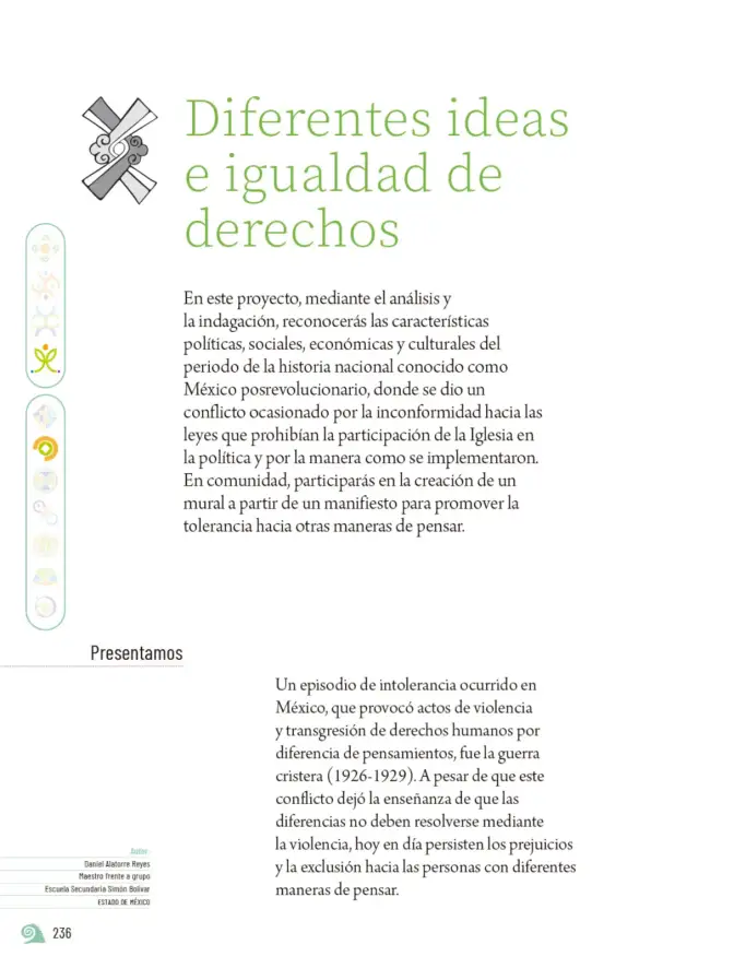 Página 239 de Proyectos de Aula. Libro de Educación Primaria Grado 6° Ciclo Escolar 2025 - 2026
