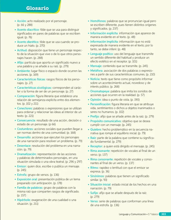 Página 252 de Lenguaje y Comunicación – Quinto Básico | Texto del Estudiante MINEDUC – Descargar PDF · 2024
