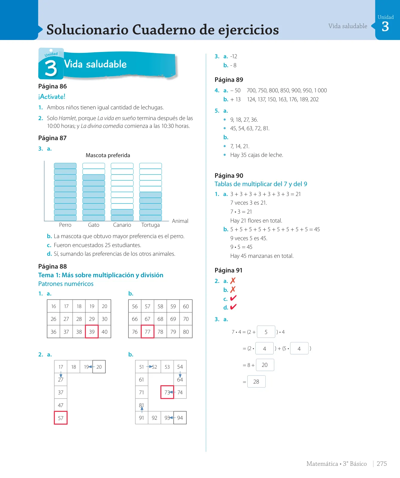 Miniatura página 95 de Matemática – Tercero Básico | Texto del Estudiante MINEDUC – Descargar PDF · 2024