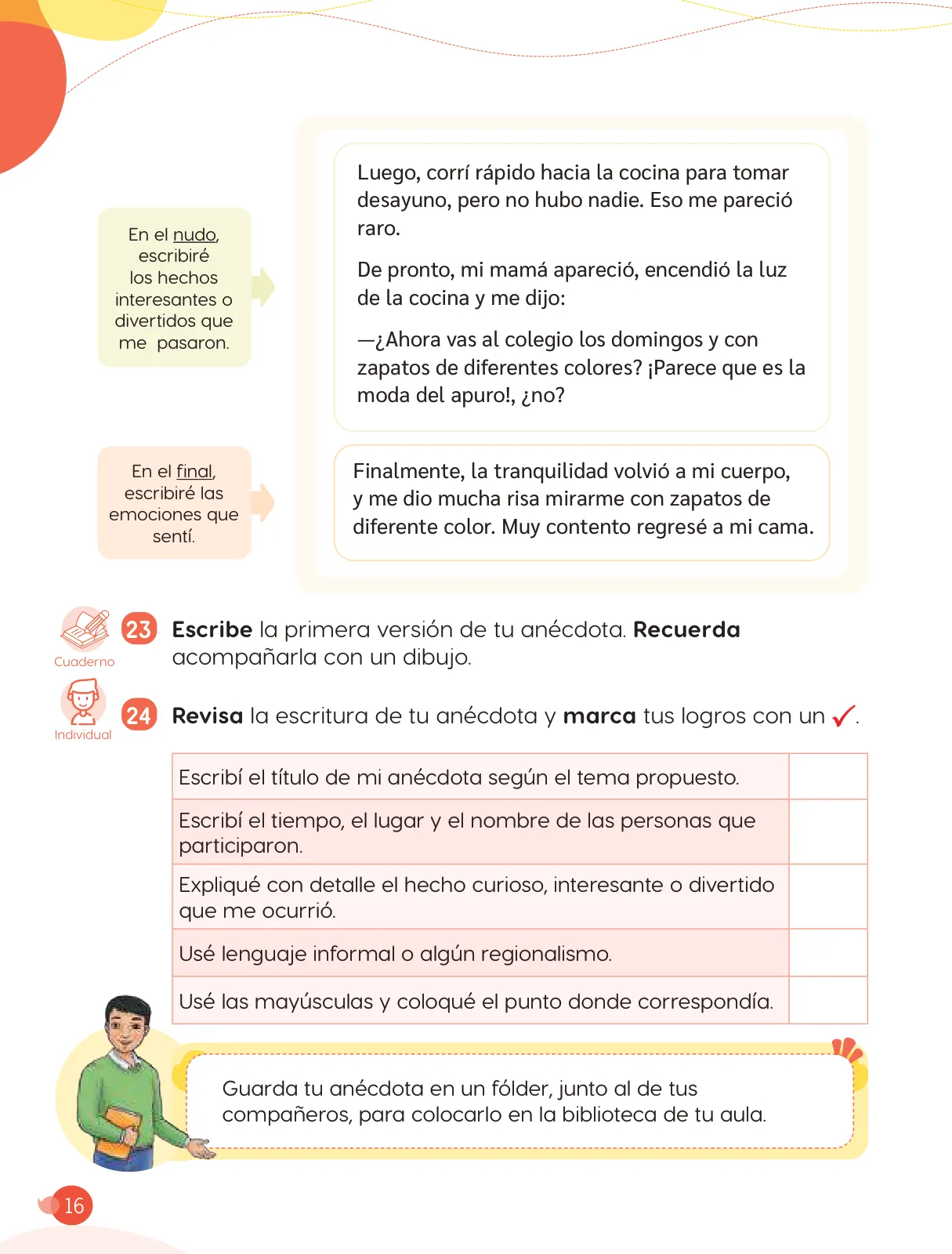 Miniatura página 18 de Cuadernillo de Comunicación 3. Tercer grado de Primaria · 2024