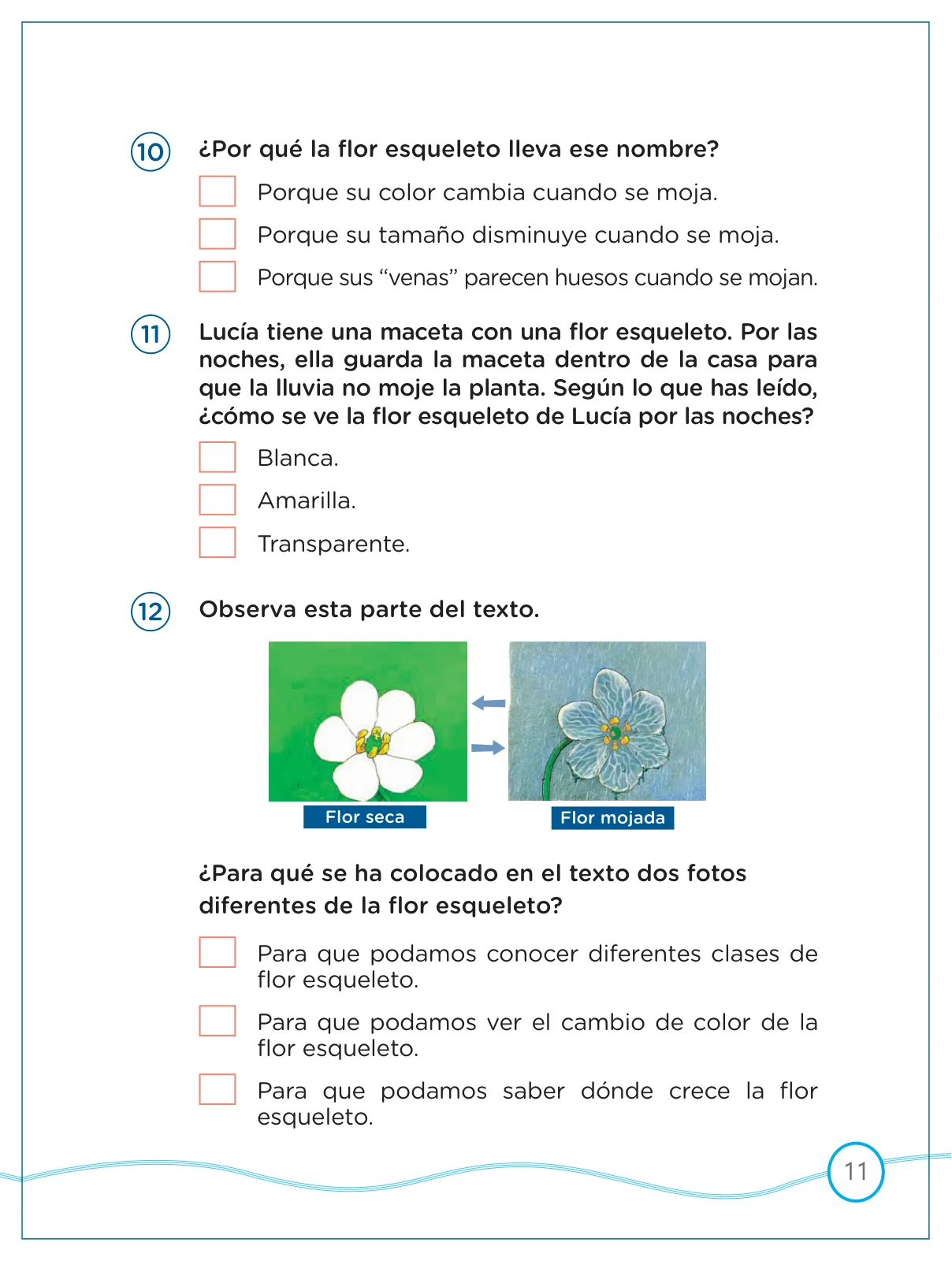 Página 11 de Kit de evaluación Salida 1 Demostrando lo que aprendimos : Comunicación, tercer trimestre, Segundo grado - Primaria · 2019