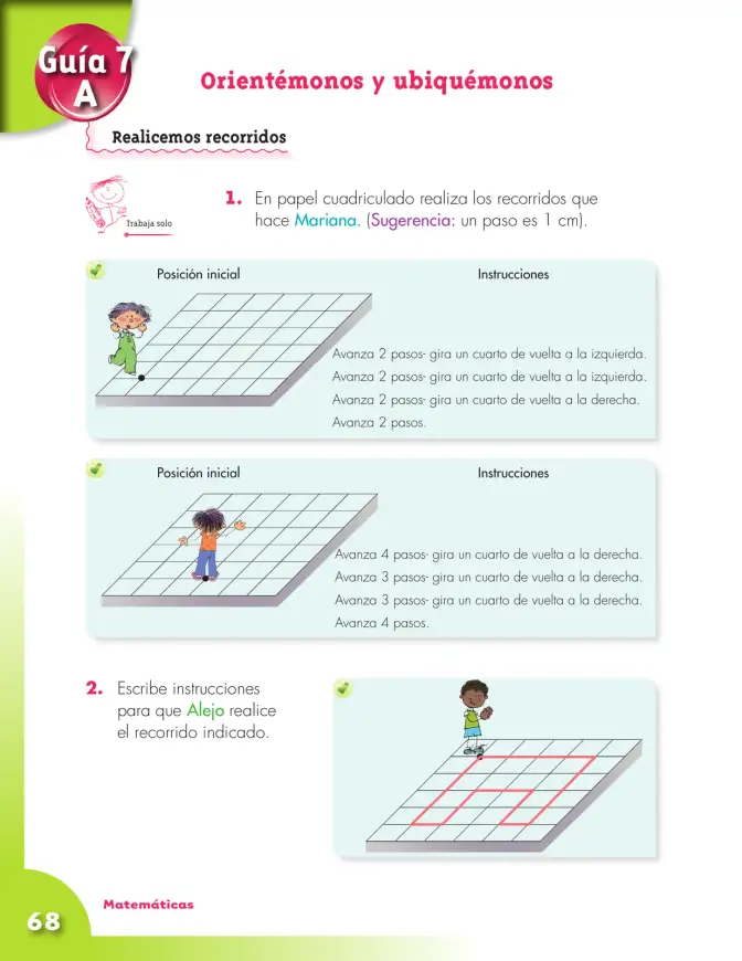 Página 68 de Matematica 3° · Cartilla 01