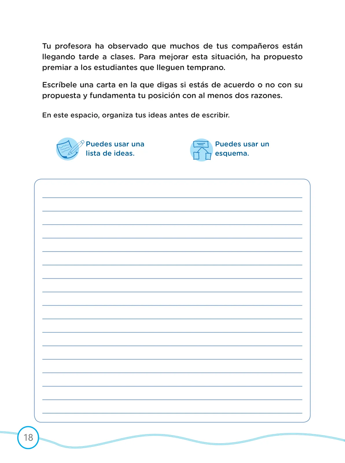 Página 18 de Kit de evaluación Salida Demostrando lo que aprendimos : Comunicación, tercer trimestre, ﻿Cuarto grado - Primaria · 2019