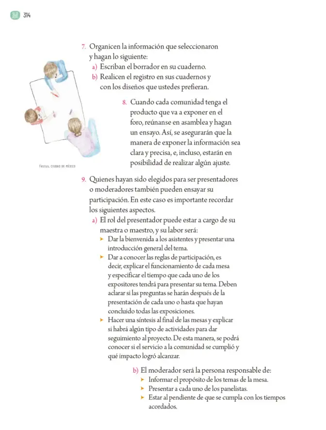 Página 317 de Proyectos Comunitarios. Libro de Educación Primaria Grado 5° Ciclo Escolar 2025 - 2026