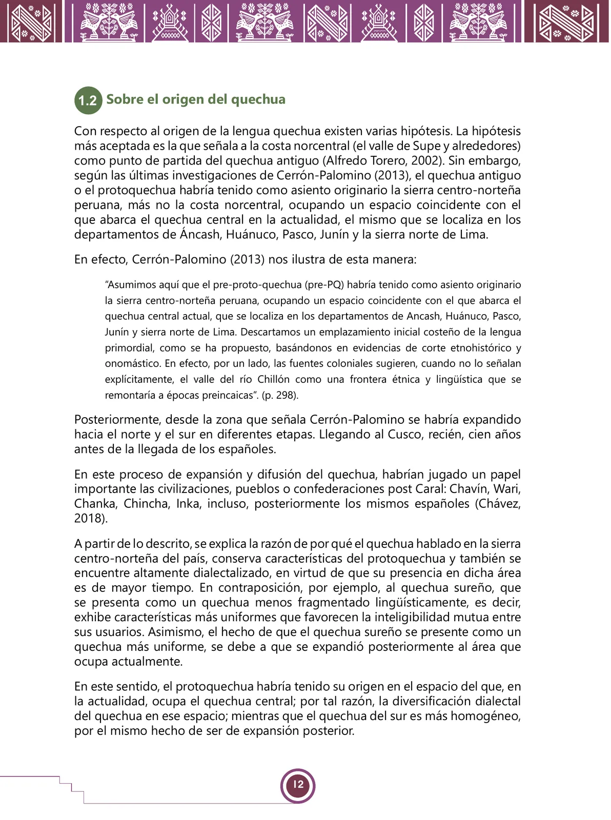 Página 14 de Urin Qichwa Qillqay Yachana Mayt'u = Manual de escritura quechua sureño · 2021