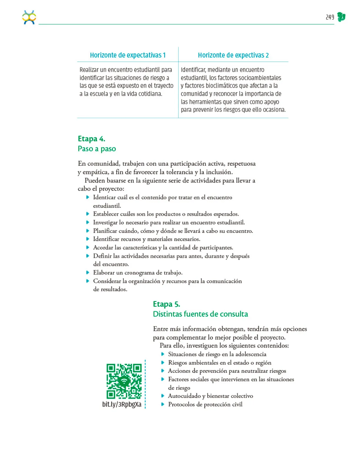 Página 250 de Colección Ximhai. Nuestro libro de Proyectos. Tomo II. Libro de Educación Telesecundaria Grado 1° Ciclo Escolar 2025 - 2026