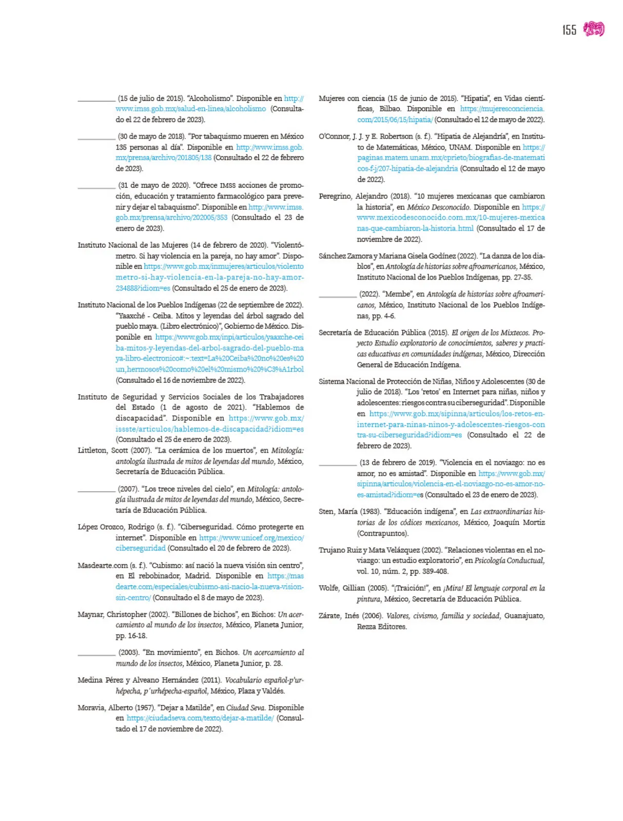 Página 156 de Colección Nanahuatzin. Múltiples lenguajes. Libro de Educación Secundaria Grado 3° Ciclo Escolar 2025 - 2026