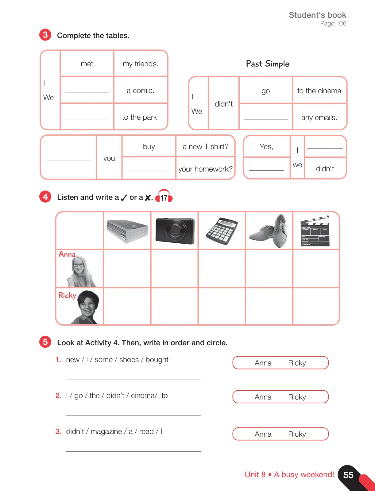Página 57 de Inglés – Quinto Básico | Texto del Estudiante MINEDUC – Descargar PDF · 2024