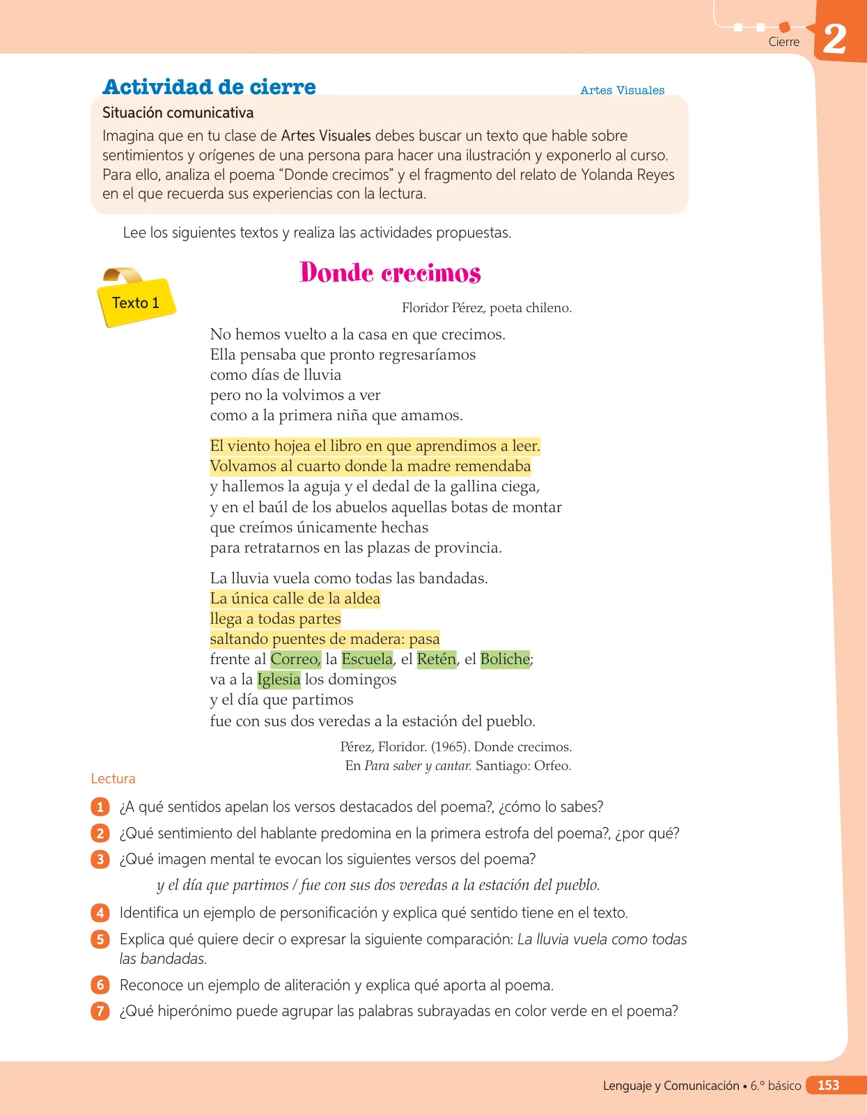 Miniatura página 252 de Lenguaje y Comunicación – Sexto Básico | Texto del Estudiante MINEDUC – Descargar PDF · 2024