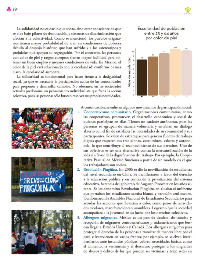 Página 255 de Colección Nanahuatzin. Ética, naturaleza y sociedades. Libro de Educación Secundaria Grado 3° Ciclo Escolar 2025 - 2026