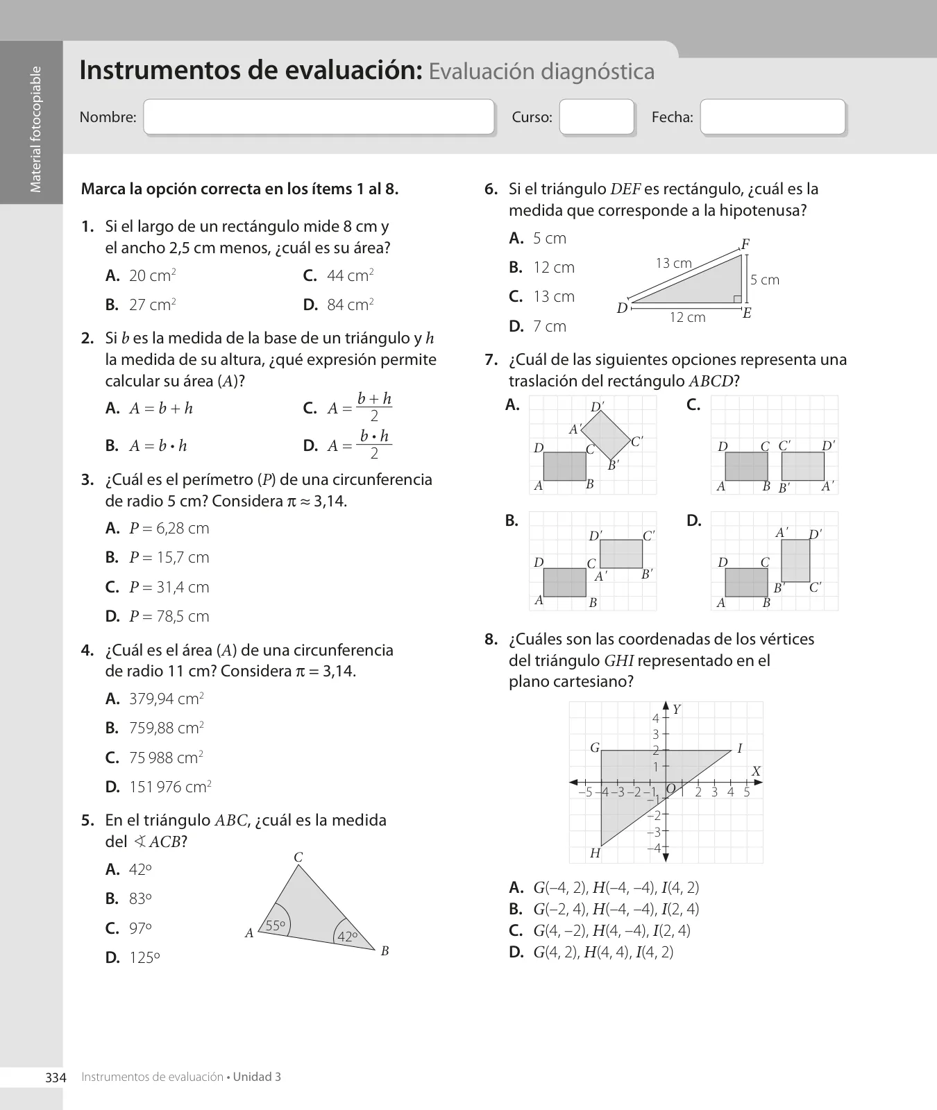 Miniatura página 112 de Matemática – Octavo Básico | Texto del Estudiante MINEDUC – Descargar PDF · 2024