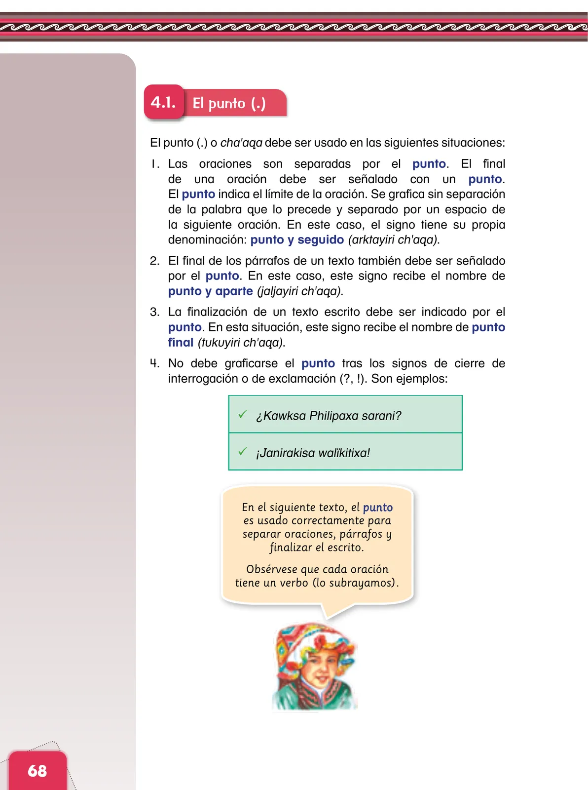 Miniatura página 70 de Aymara arutha chiqapa qillqañataki panka = Manual de escritura Aimara · 2021