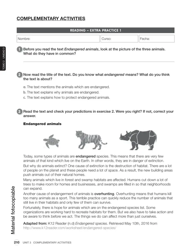 Página 74 de Inglés – Sexto Básico | Student’s Book MINEDUC – Descargar PDF · 2024
