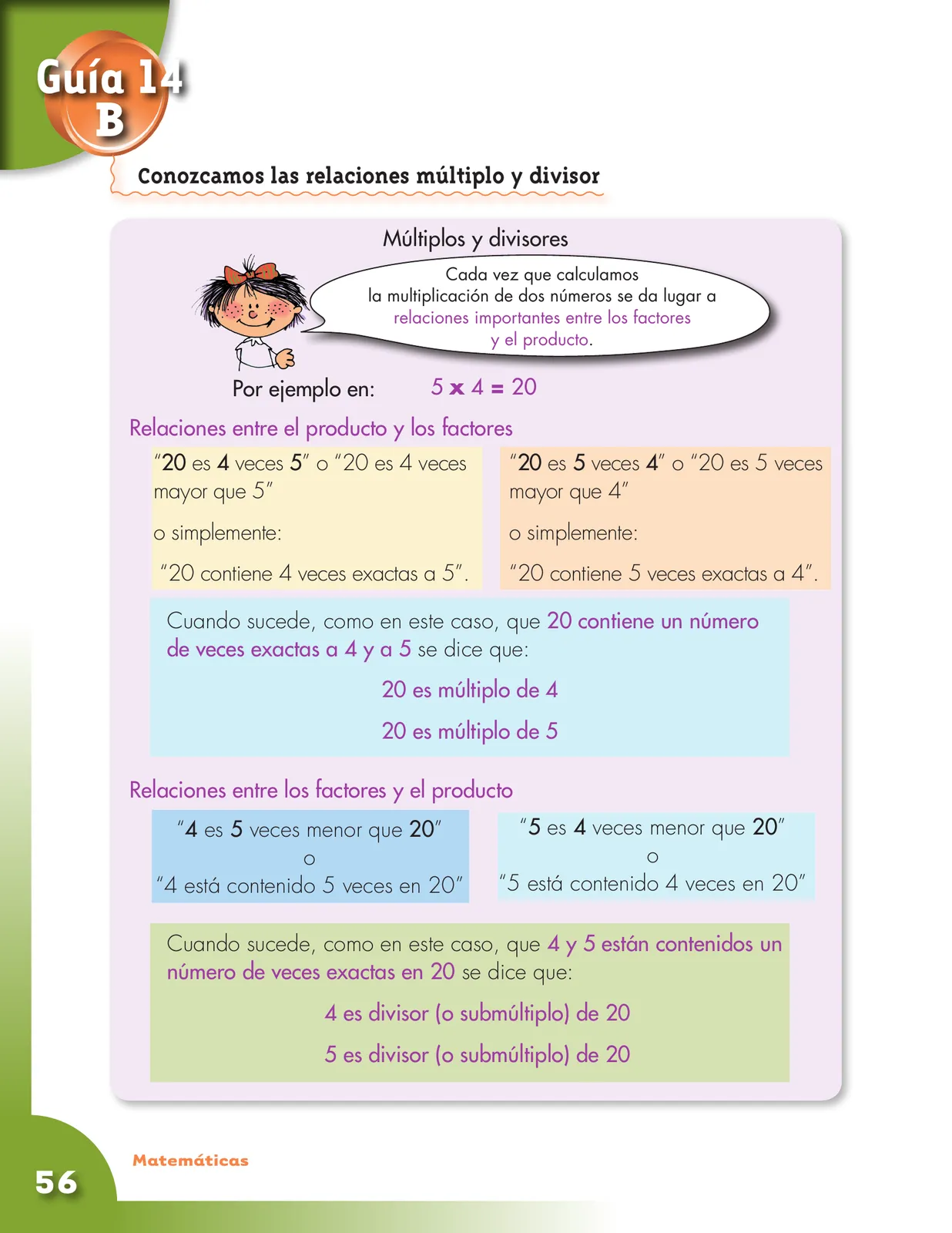 Página 56 de Matematica 3° · Cartilla 02