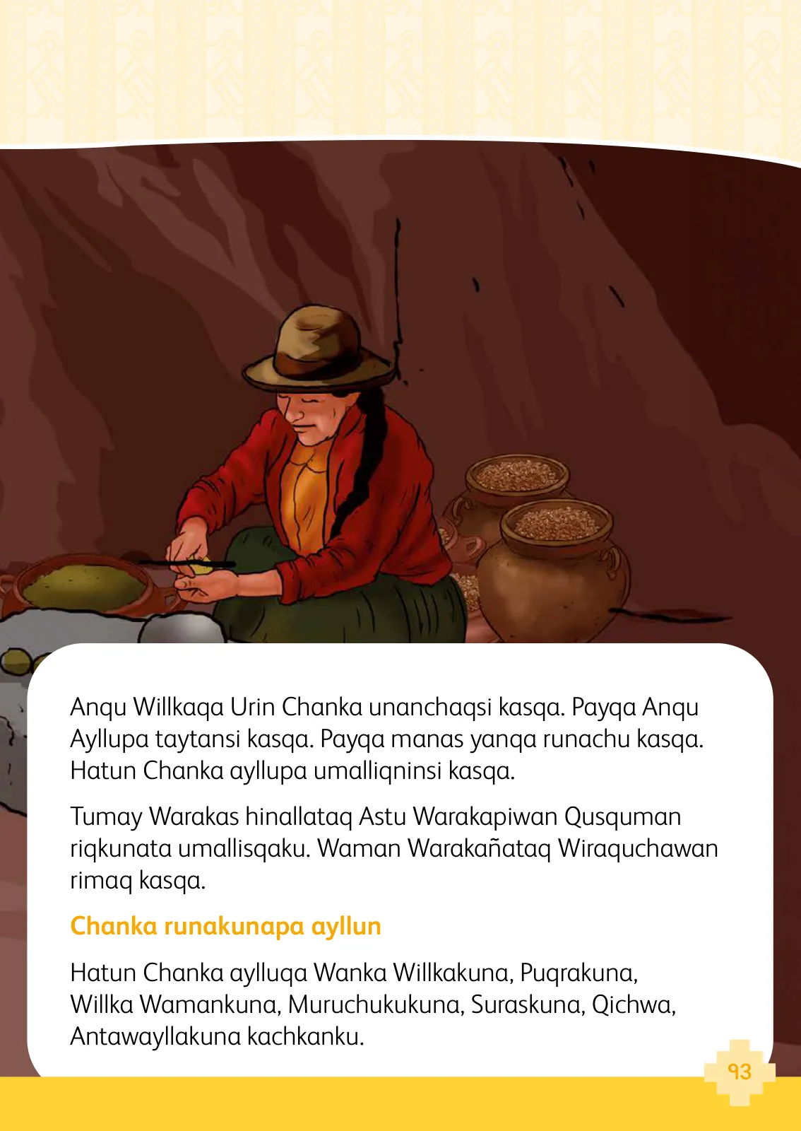 Miniatura página 95 de 1 yachaykuna, ruraykuna - Chanka Urin Qichwa. Saberes y Haceres III 1 - Primaria - Quechua Chanka · 2024
