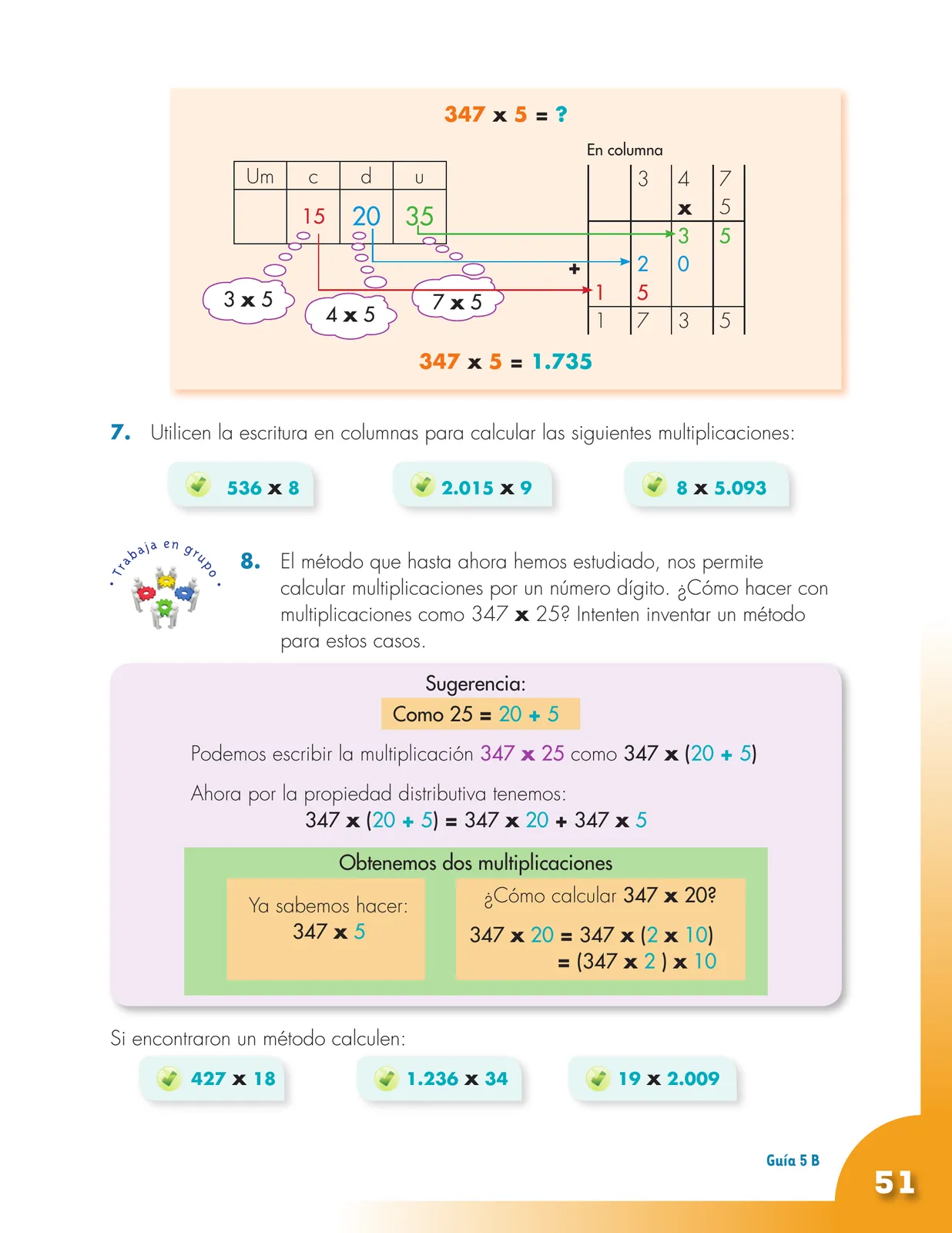 Miniatura página 51 de Matematica 4° · Cartilla 01