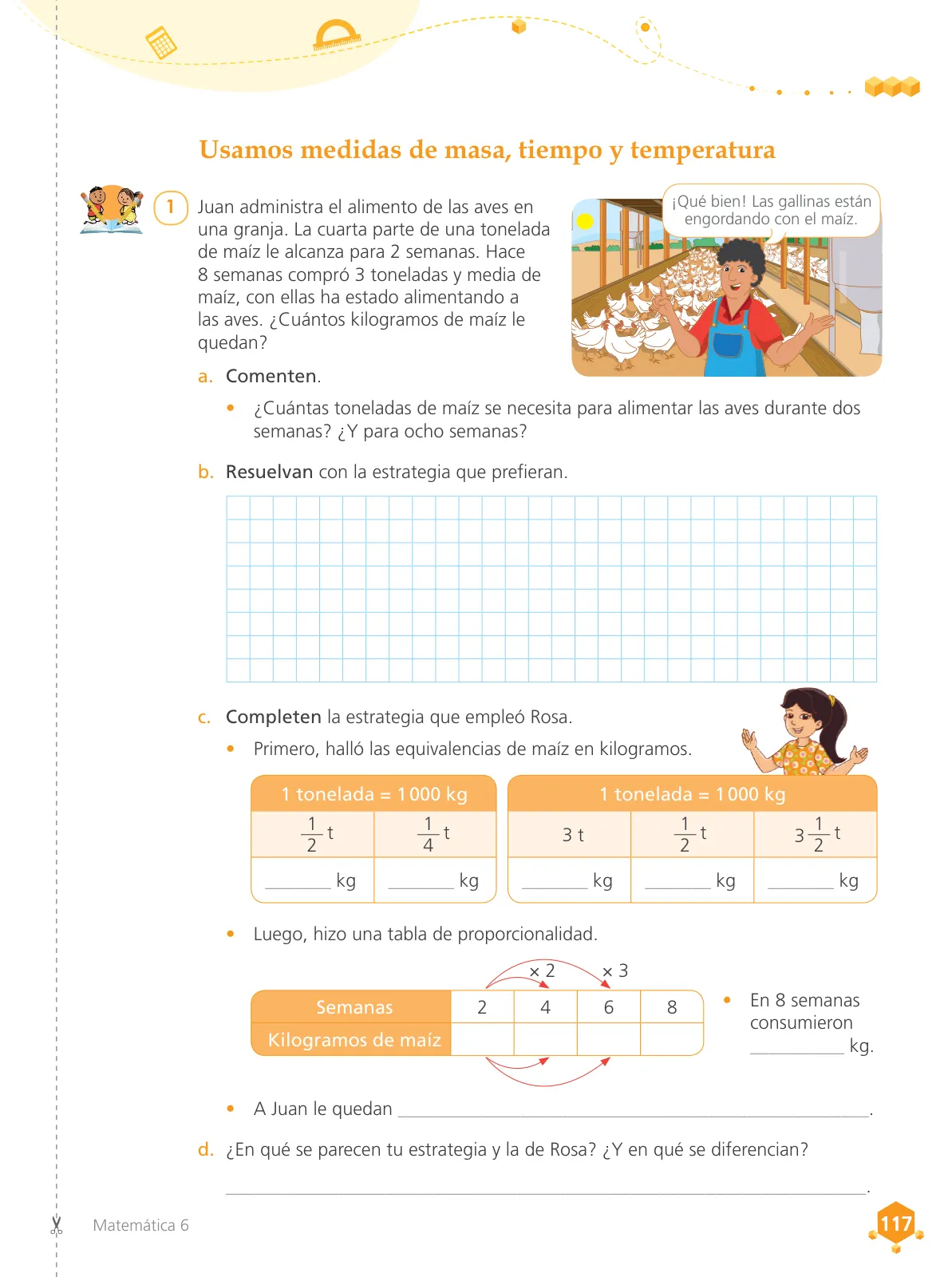 Página 119 de Matemática 6 : cuaderno de trabajo para sexto grado de Educación Primaria 2019 · 2019