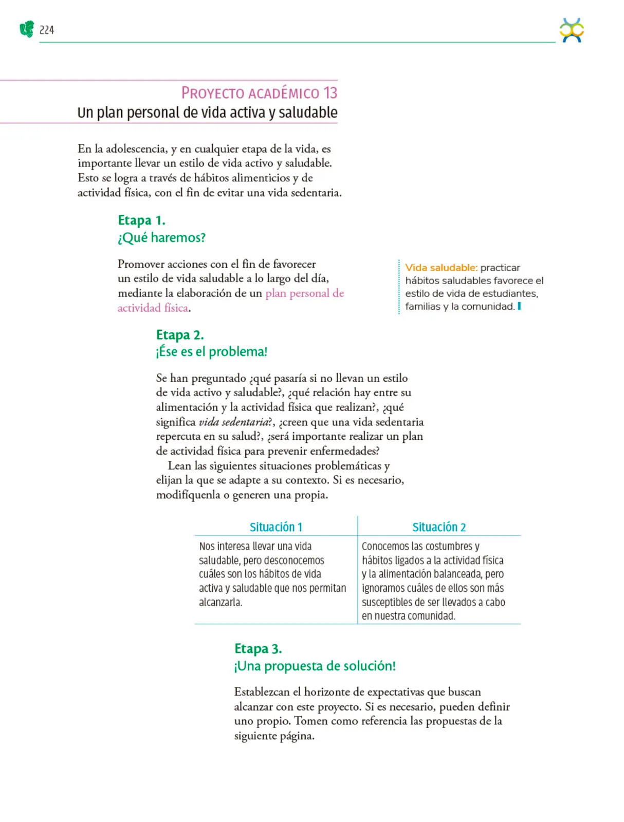 Página 225 de Colección Ximhai. Nuestro libro de Proyectos. Tomo III. Libro de Educación Telesecundaria Grado 1° Ciclo Escolar 2025 - 2026
