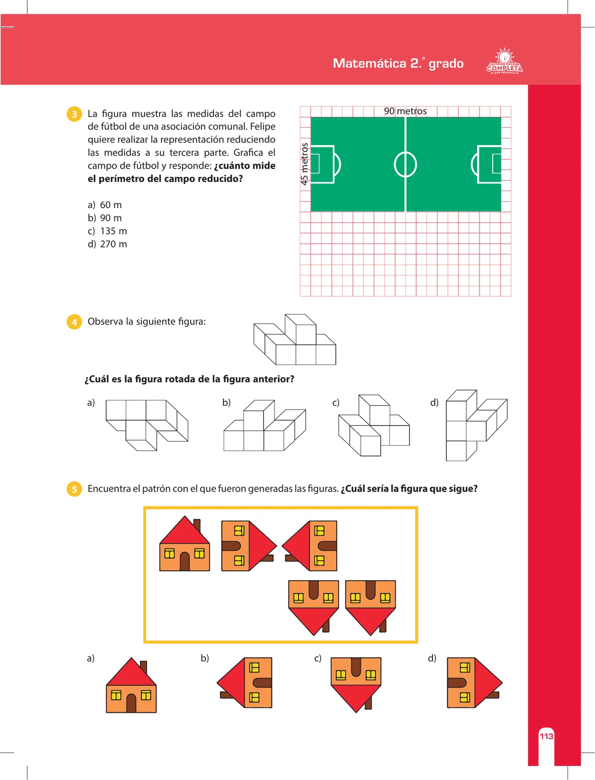 Página 113 de Matemática 2 : cuaderno de reforzamiento pedagógico - JEC · 2016