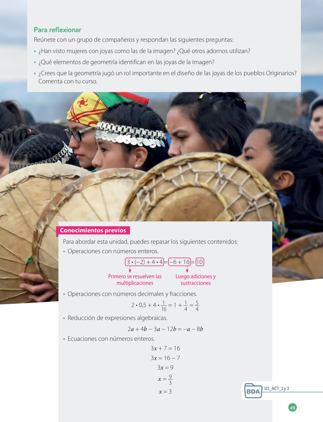 Página 51 de Matemática – Octavo Básico | Texto del Estudiante MINEDUC – Descargar PDF · 2024
