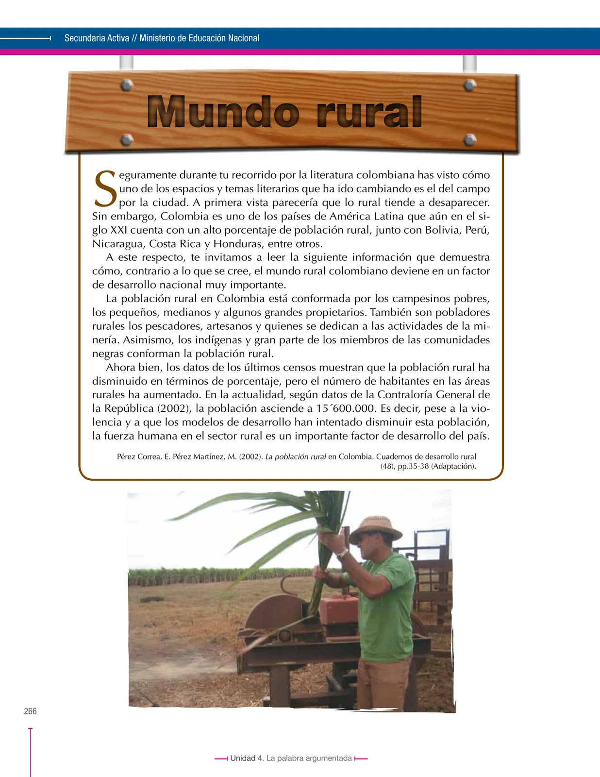 Miniatura página 266 de Lenguaje 8° · Secundaria Activa
