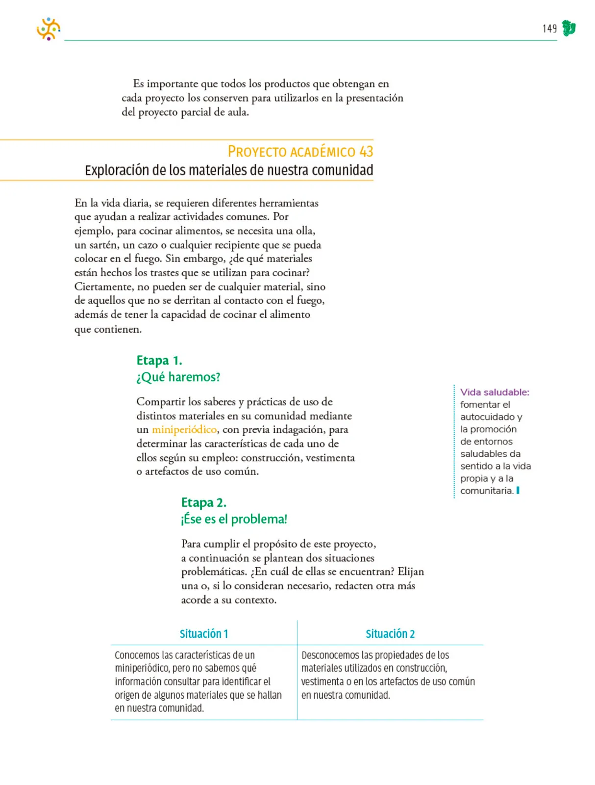 Miniatura página 150 de Colección Sk´asolil. Nuestro libro de Proyectos.  Tomo III.  Libro de Educación Telesecundaria Grado 2°  Ciclo Escolar 2025 - 2026