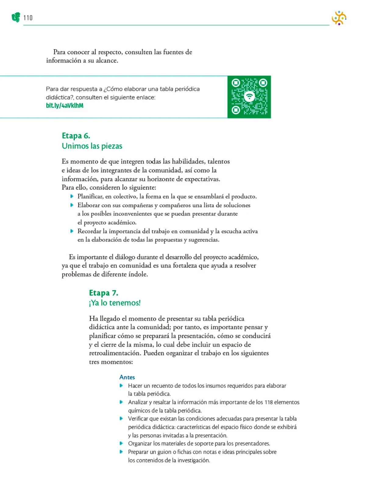 Miniatura página 111 de Colección Nanahuatzin. Nuestro libro de Proyectos.  Tomo II.  Libro de Educación Telesecundaria Grado 3°  Ciclo Escolar 2025 - 2026