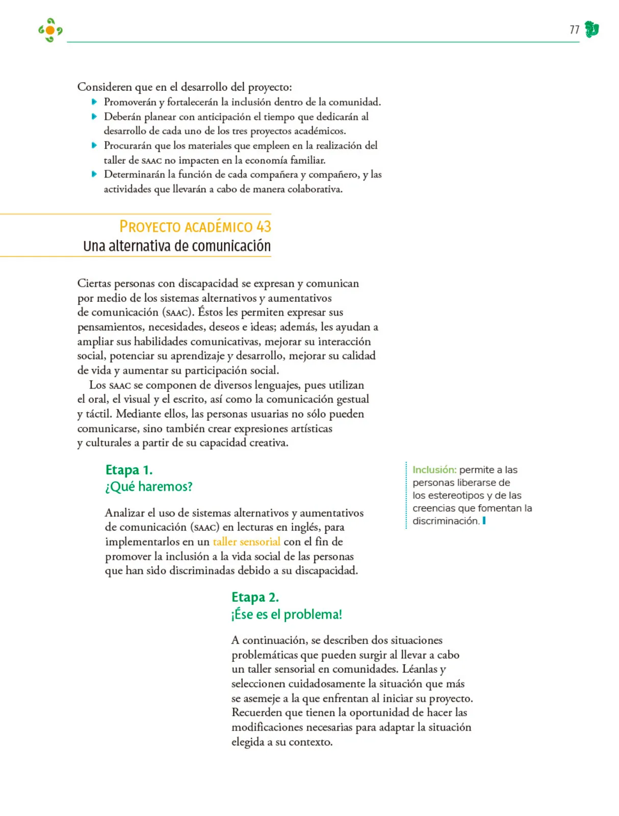 Miniatura página 78 de Colección Sk´asolil. Nuestro libro de Proyectos.  Tomo III.  Libro de Educación Telesecundaria Grado 2°  Ciclo Escolar 2025 - 2026