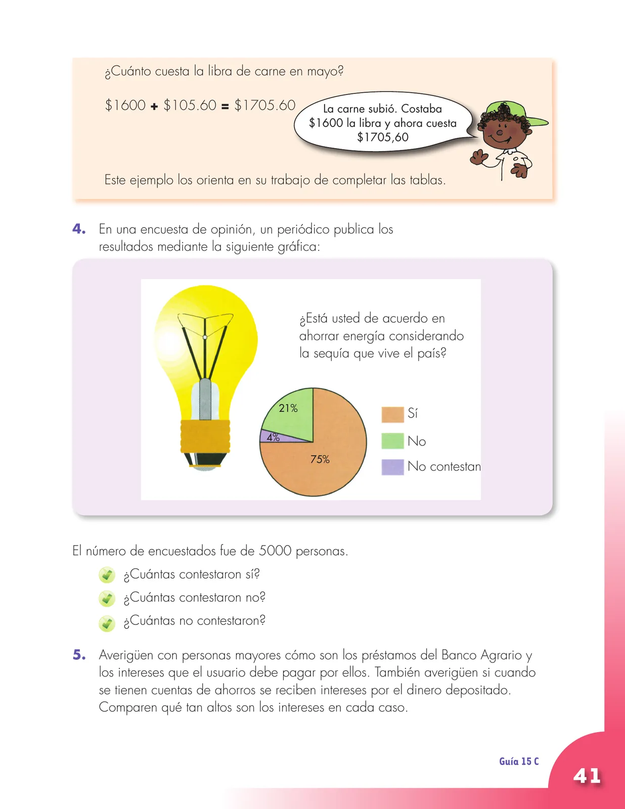 Página 41 de Matematica 5° · Cartilla 03