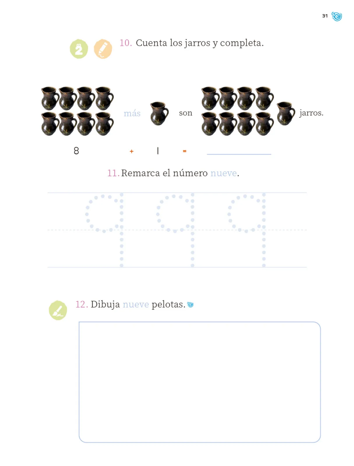 Página 32 de Múltiples lenguajes. Trazos y números. Libro de Educación Primaria Grado 1° Ciclo Escolar 2025 - 2026