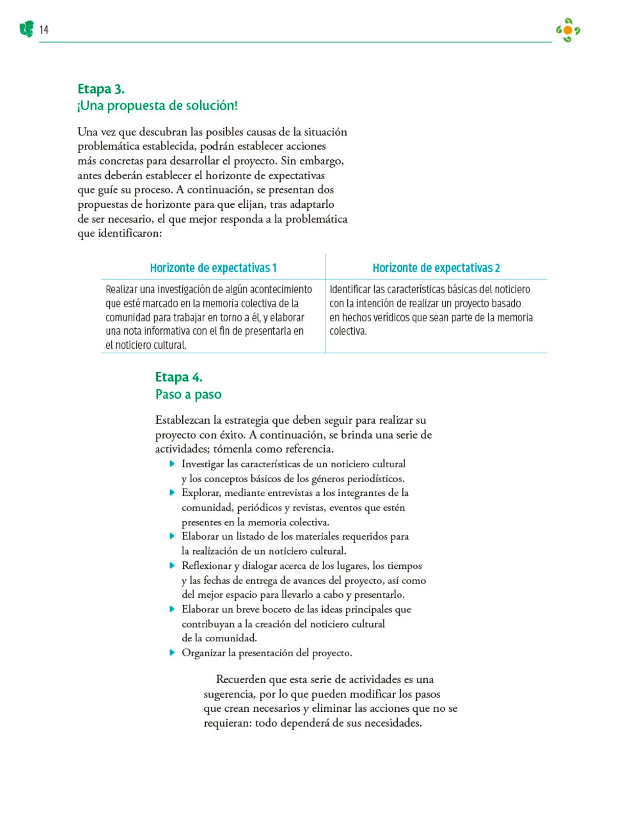 Miniatura página 15 de Colección Nanahuatzin. Nuestro libro de Proyectos.  Tomo III.  Libro de Educación Telesecundaria Grado 3°  Ciclo Escolar 2025 - 2026