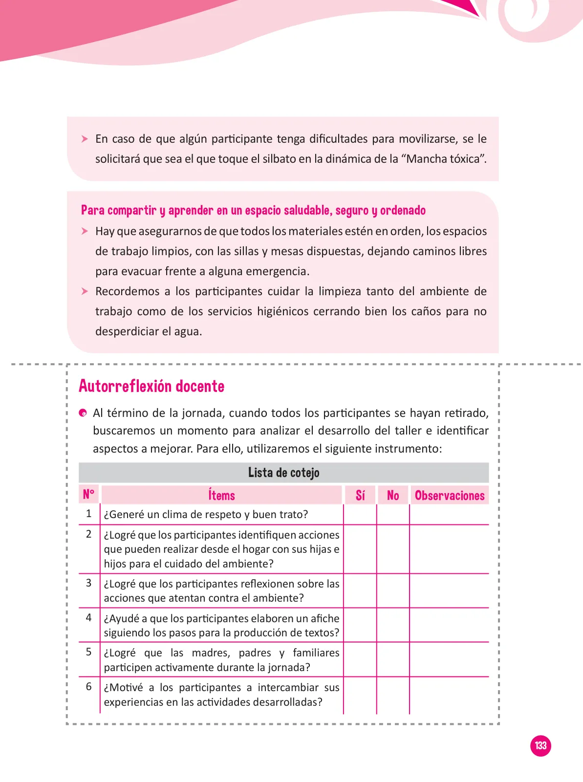 Miniatura página 135 de Guía para el trabajo docente con las familias del ciclo III de Primaria · 2016