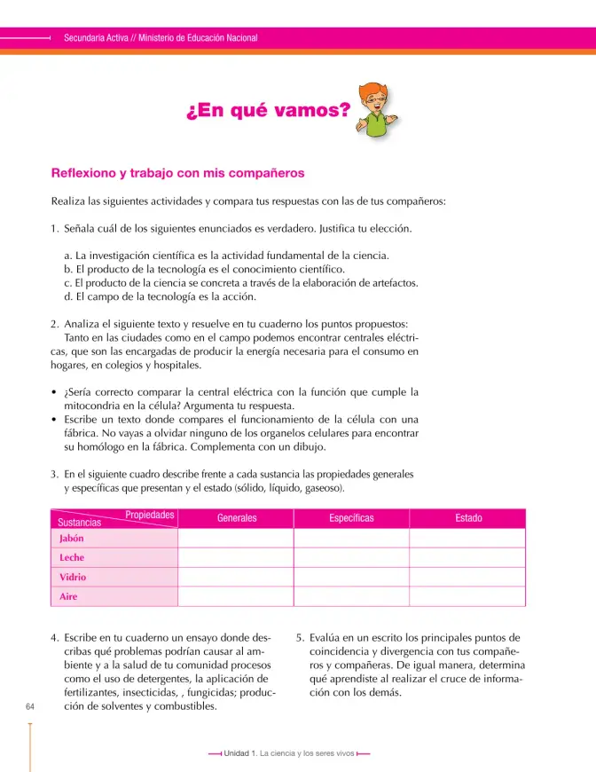 Página 64 de Ciencias Naturales 6° · Secundaria Activa