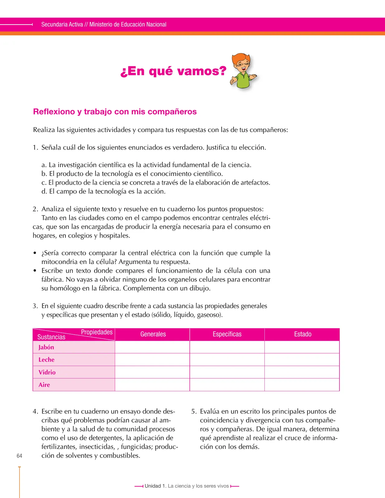 Miniatura página 64 de Ciencias Naturales 6° · Secundaria Activa