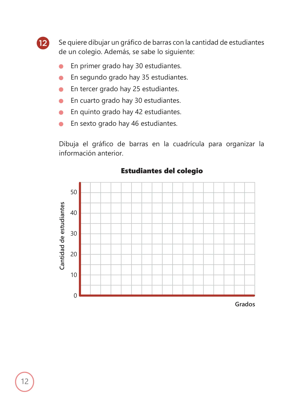 Miniatura página 12 de Kit de evaluación Salida 1 Demostrando lo que aprendimos : Matemática, tercer trimestre, ﻿Cuarto grado - Primaria · 2019
