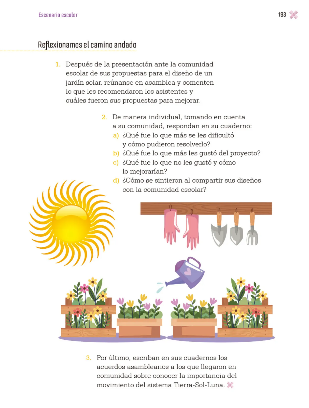 Página 196 de Proyectos Escolares.   Libro de Educación Primaria Grado 3°  Ciclo Escolar 2025 - 2026