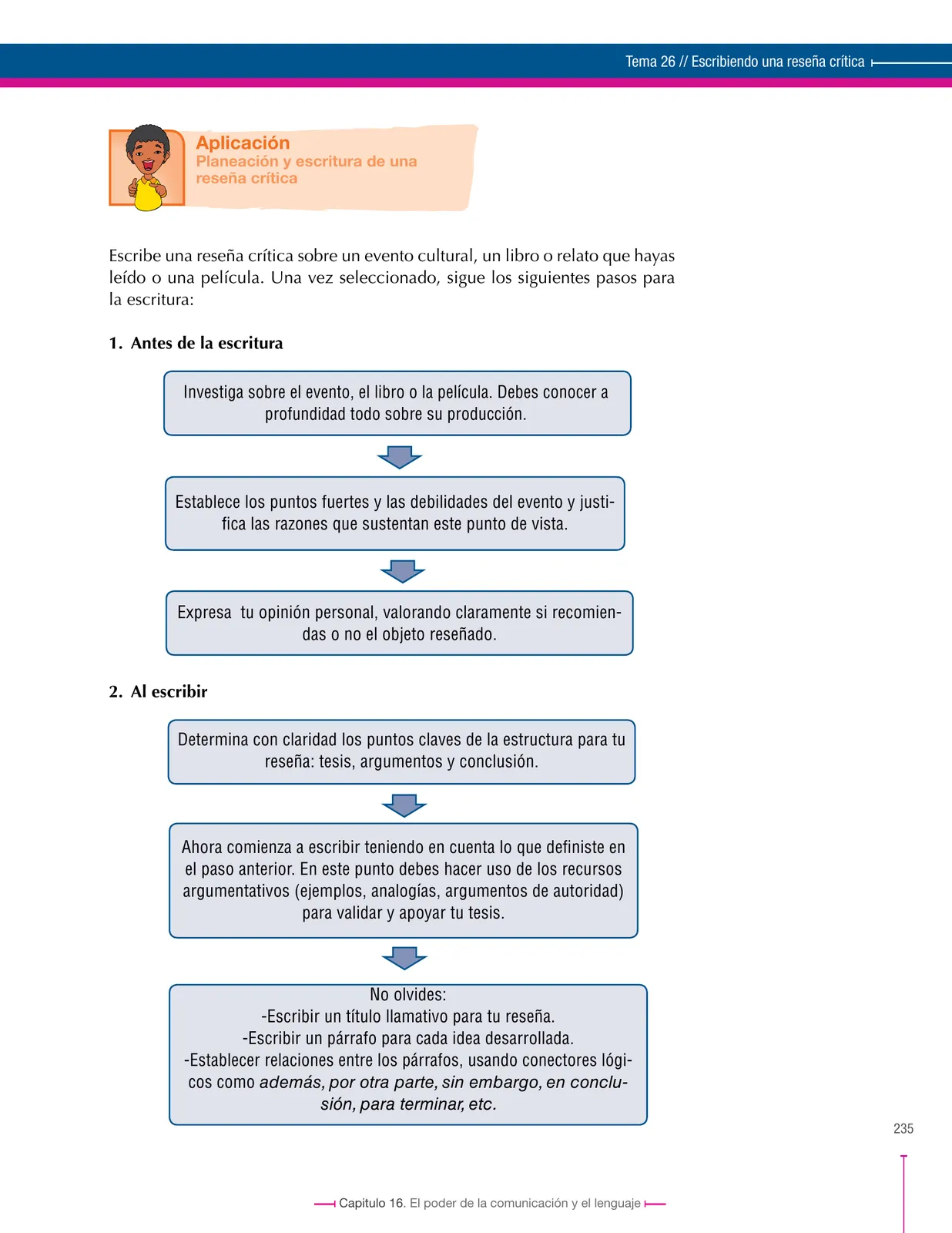 Página 235 de Lenguaje 9° · Secundaria Activa