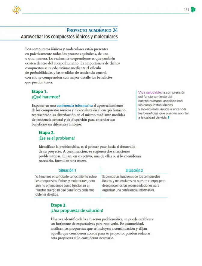 Página 132 de Colección Nanahuatzin. Nuestro libro de Proyectos. Tomo II. Libro de Educación Telesecundaria Grado 3° Ciclo Escolar 2025 - 2026