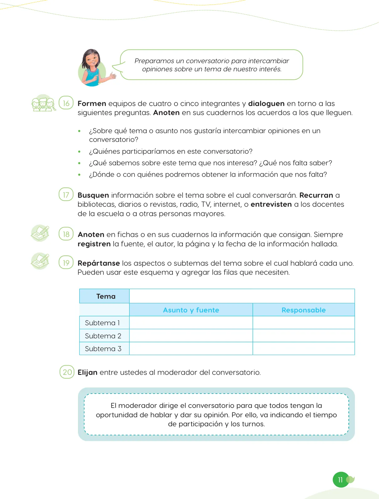 Página 13 de Cuadernillo de Comunicación 6, sexto grado de Primaria · 2023