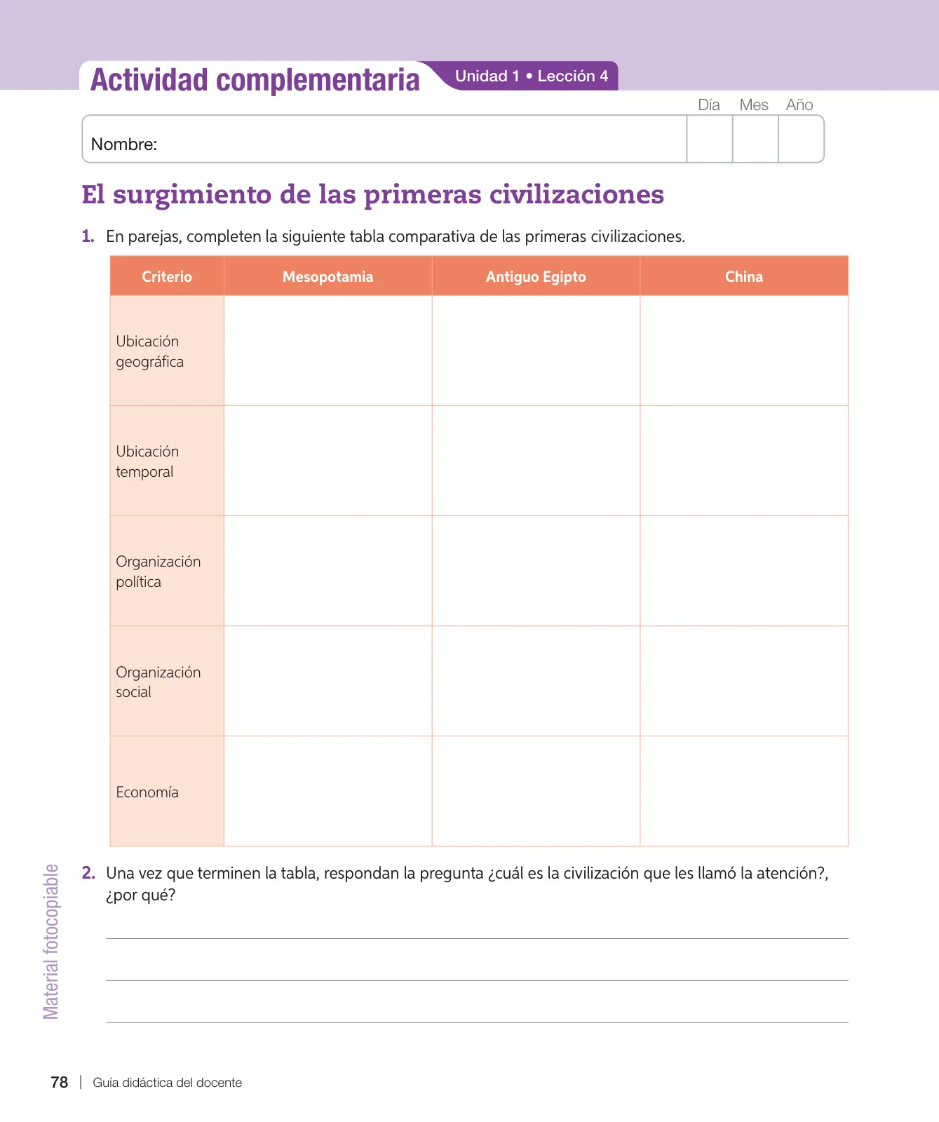 Página 79 de Historia, Geografía y Ciencias Sociales – Séptimo Básico | Texto del Estudiante MINEDUC – Descargar PDF · 2024