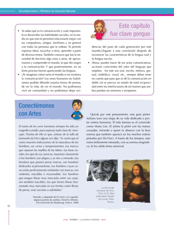 Página 82 de Lenguaje 8° · Secundaria Activa
